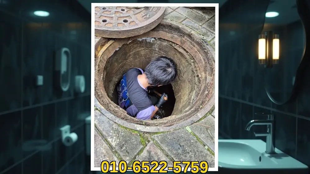 가락 가락동 하수구통수테스트 시공 현장 사진