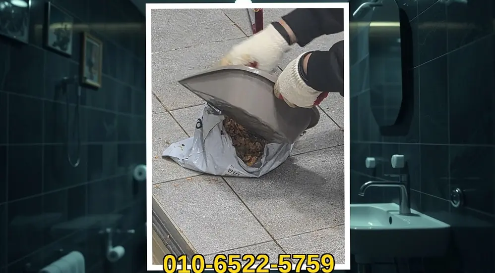 가양동 하수구악취제거 시공 현장 사진