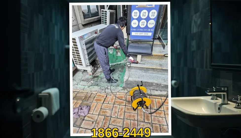 광진 화양동 학교배관청소 시공 현장 사진