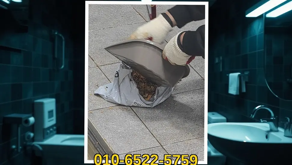남동 하수구통수테스트 시공 현장 사진