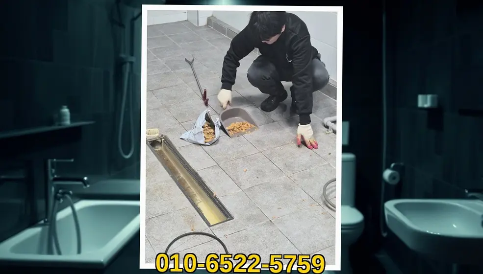 가산동 변기막힘 업체 시공 현장 사진