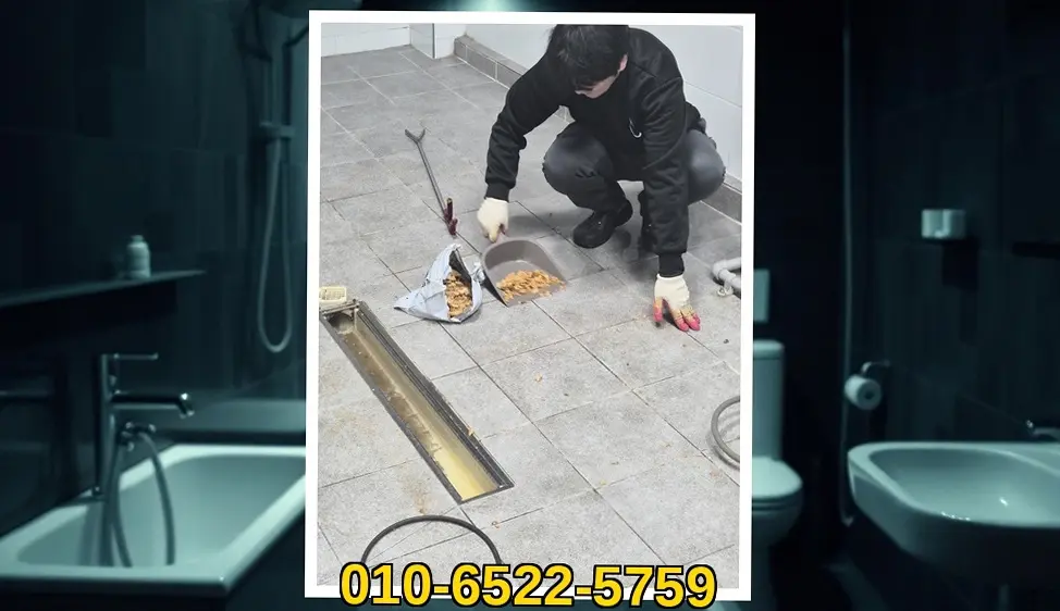 가산구동 24시간 하수구막힘 시공 현장 사진