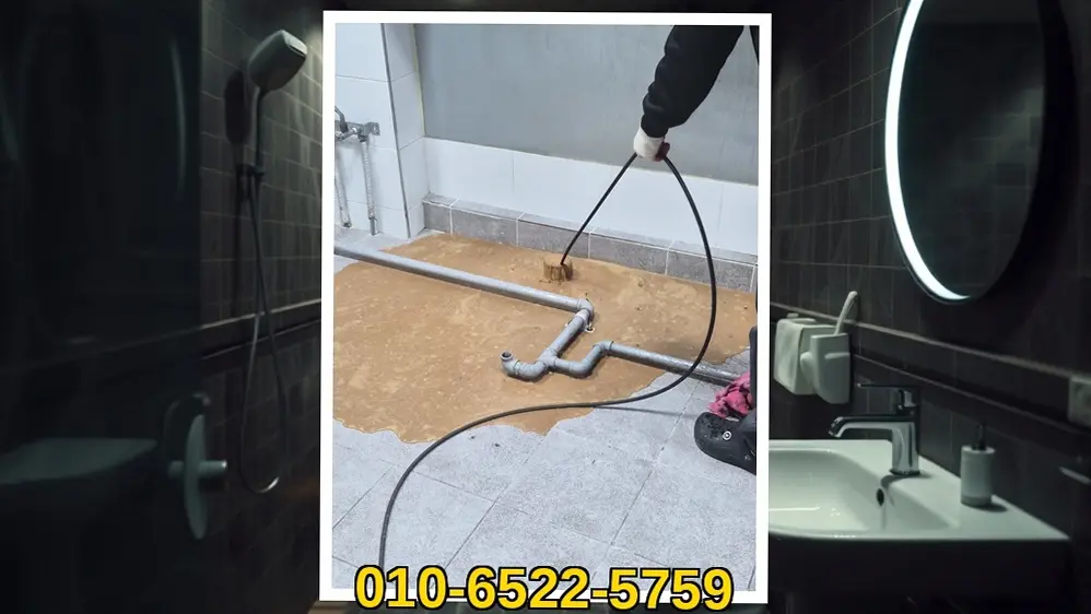 가락 가락동 하수구통수테스트 시공 현장 사진
